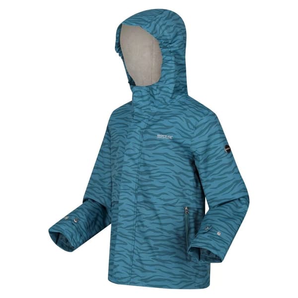 Regatta Childrens/Kids Bambee Zebra Print Waterproof Jacket