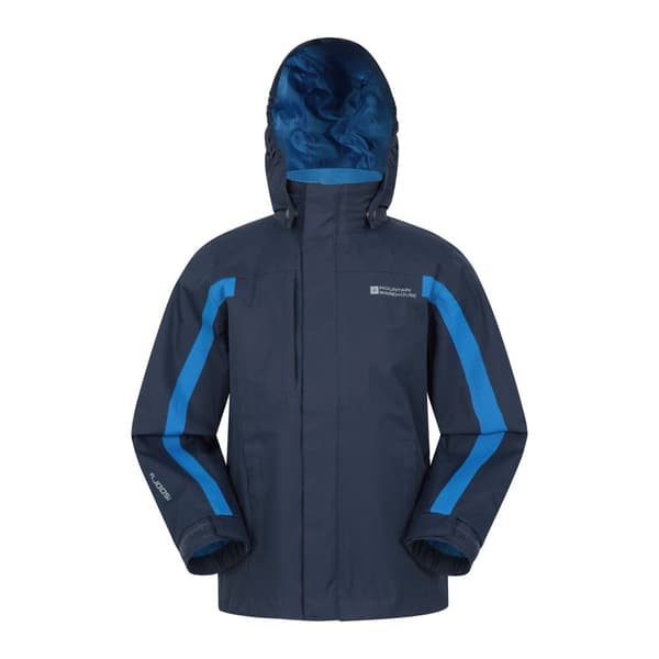 Mountain Warehouse Childrens/Kids Samson II Waterproof Jacket Navy 7-8 Years