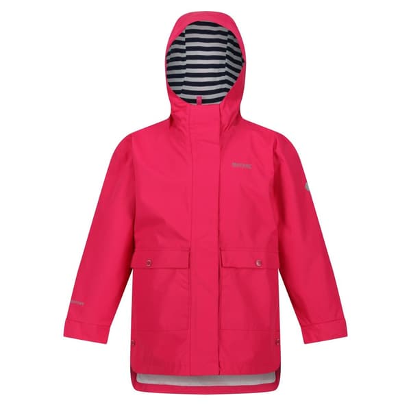 Regatta Girls Baybella Breathable Waterproof Jacket Pink Potion 3-4 Years