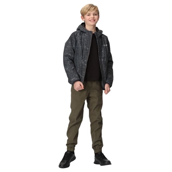 Regatta Childrens/Kids Volcanics VII Terrain Print Reflective Waterproof Jacket