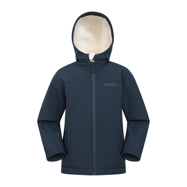 Mountain Warehouse Barn/Kids Arctic Borg Fodrad Soft Shell Jacka