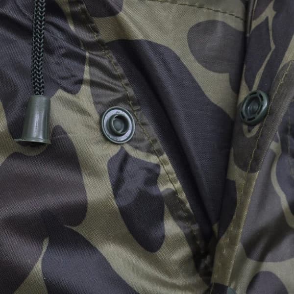 vidaXL 130867 Waterproof Army Rain Poncho for Camping/Hiking Camouflage