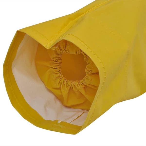 vidaXL 130769 Waterproof Heavy-duty Long Raincoat with Hood Yellow L
