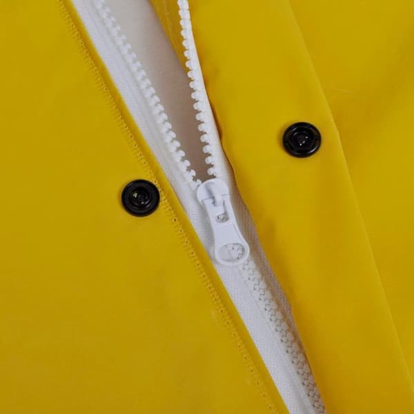 vidaXL 130769 Waterproof Heavy-duty Long Raincoat with Hood Yellow L