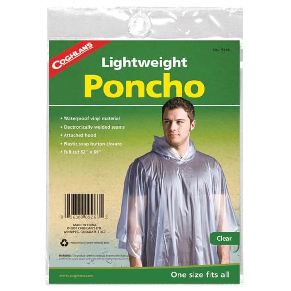 poncho transparent, COGHLANS LIGHTWEIGHT PONCHO CG9266