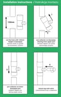 Miniatyrbild 4 av 4: Set med 3 produkter. Regnvattenuppsamlare / fälla med ventil - 90mm - brun