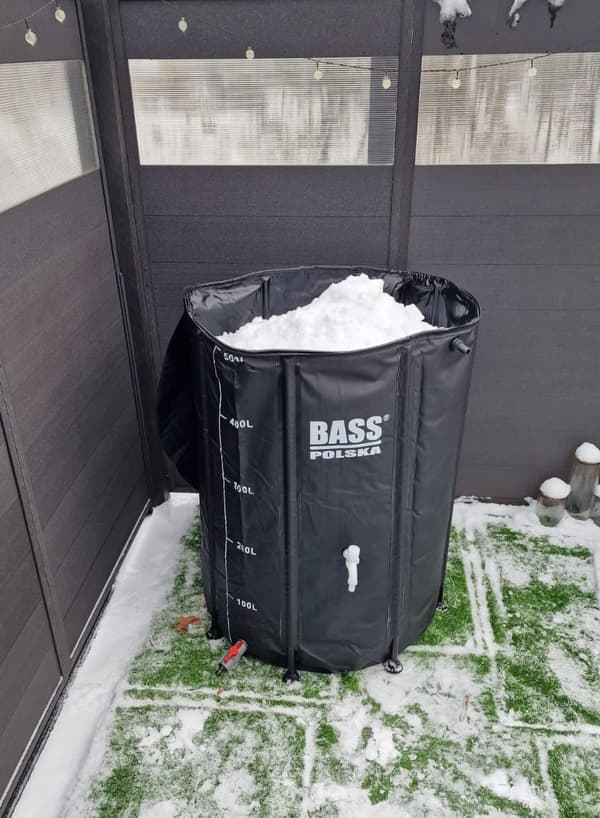 Regnvandstønde 1000 l, grå