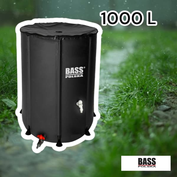 Sadevesitynnyri 1000 l, musta
