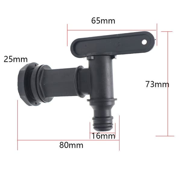 Bomclap Tappkran för Regnvattentunna & Vattentank – 3/4" Vattentunna Kran med IBC Adapter