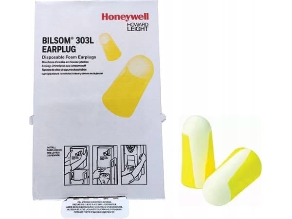 Honeywell Earplugs HONEYWELL Bilsom 303L, 1pc.x500pcs.