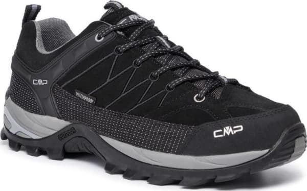 Menns CMP Rigel Low Trekking Shoe Wp Nero/Grå s. 42 (3Q13247-73UC)