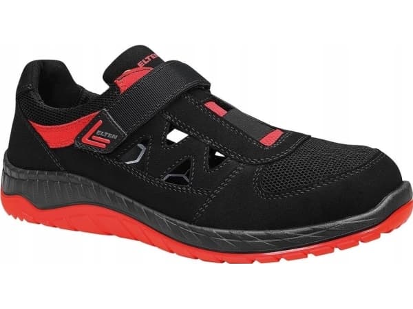 Sko ELTEN Lonny Red Easy ESD S1P, sort/rød 45