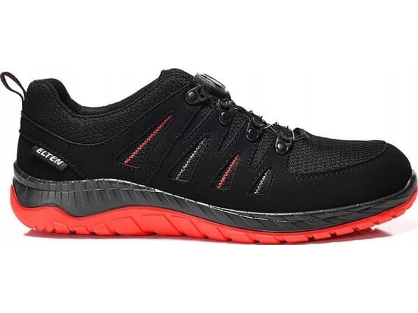 Sko ELTEN Maddox Boa Low ESD S3 SRC, sort/rød 48