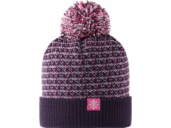 LASSIE Beanie Cardigan Mørk plomme 728783-4951-46/48