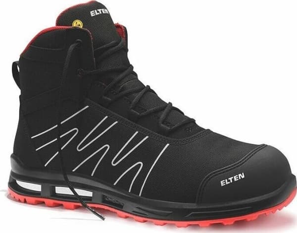 Sourcing Boots ELTEN ENNO XXT Pro Mid ESD S3S, black/red 41
