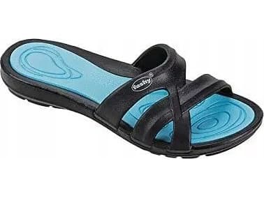 Fashy Slippers for ladies FASHY MAYFIELD 7659 52 42 black/turquoise