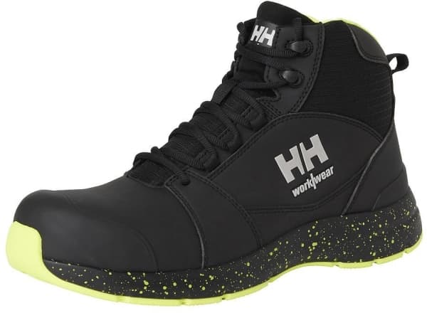Shoes HELLY HANSEN Barcode MXR Mid S3S, black/yellow 39