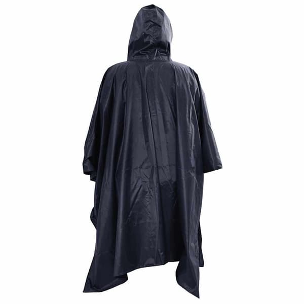 vidaXL Vattentät regnponcho för camping/vandring marinblå