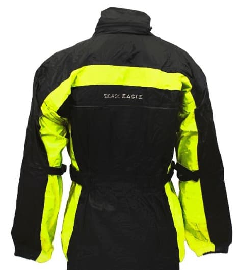 Regndrakt Todelt Unisex Svart/Neon Gul Regndrakt Regndrakt - MCV DS5