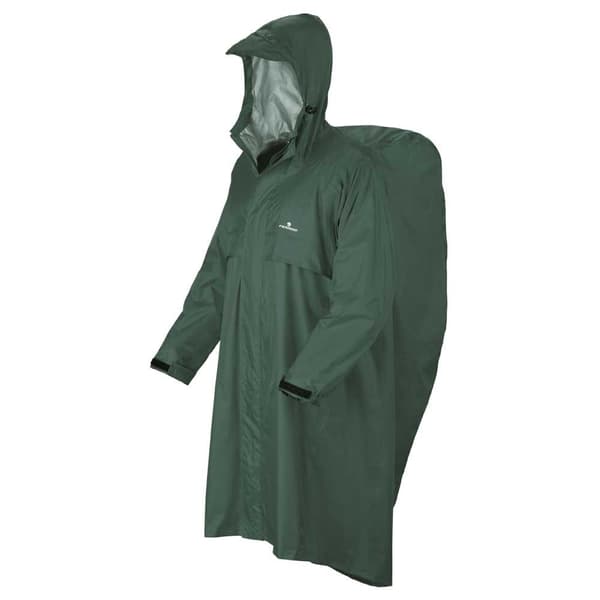 Ferrino Vandtæt Poncho Trekker Ripstop Grøn S-M Mand