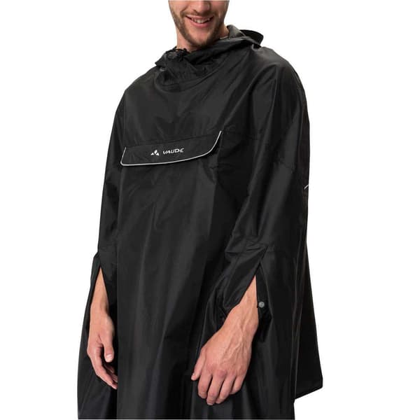Vaude Bike Vandtæt Poncho Valdipino Sort S Mand