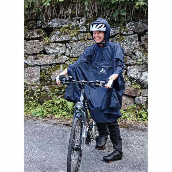 Vaude Bike Vandtæt Poncho Valdipino Sort S Mand