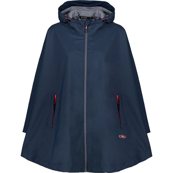 Cmp Poncho Fix Hood 32x5846 Sininen S Nainen