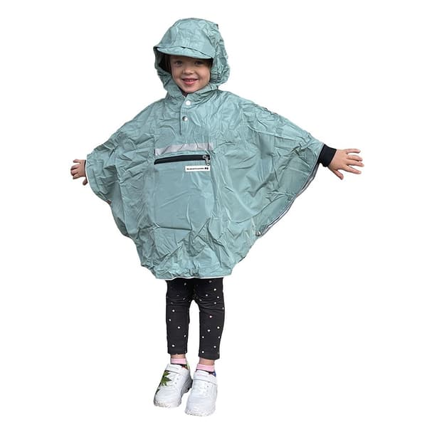 The Peoples Vandtæt Poncho 3.0 Hardy Kids Grøn