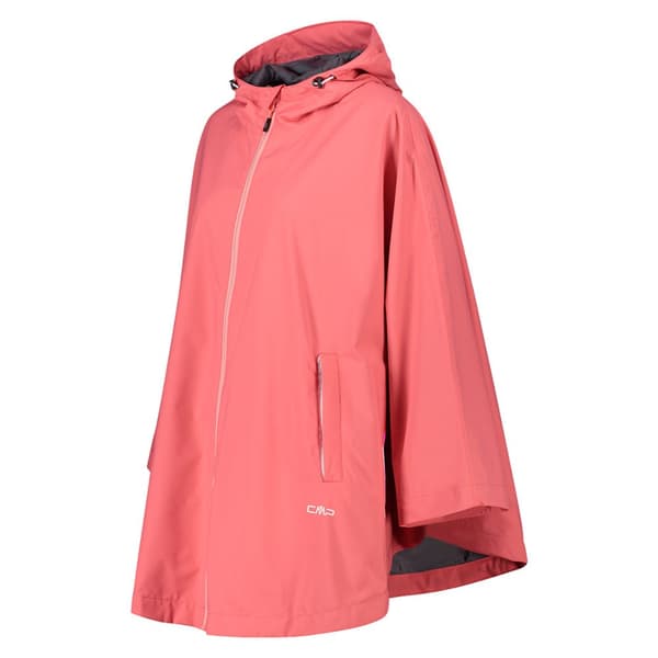 Cmp Poncho Fix Hood 32x5846 Rosa L Kvinde