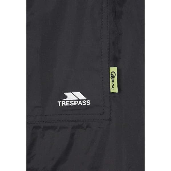 Trespass Poncho Qikpac Sort S Kvinde