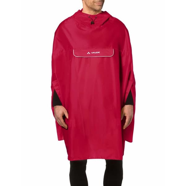 Vaude Bike Vattentät Poncho Valdipino Röd M Man