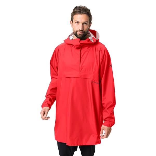 Vaude Bike Vandtæt Poncho Comyou Coat Rød S Mand