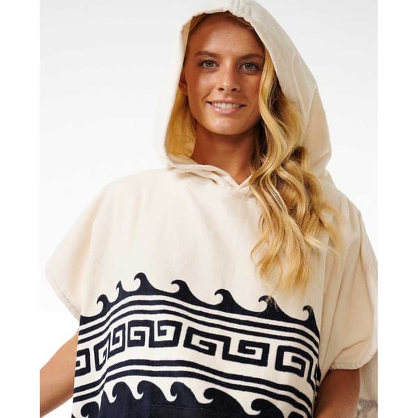 Rip Curl Mixed Poncho Beige  Kvinde