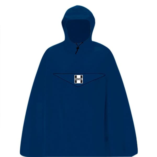 Hock Rain Light Vattentät Poncho Blå XL Man