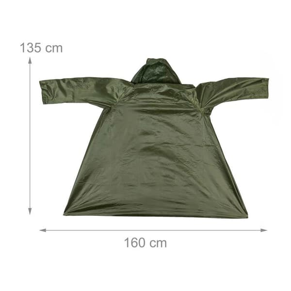 Löpvindjacka - löparregnjacka - löparvax - löparponcho - löparparka Relaxdays - 10043088