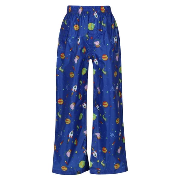 Regatta Childrens/Kids Cosmic Peppa Pig Waterproof Over Trousers