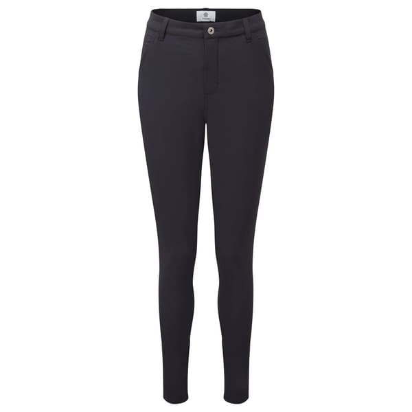 TOG24 Womens/Ladies Milton Water Resistant Slim Trousers Black 10 UK L