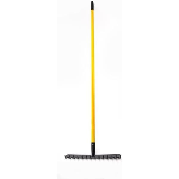 Trädgårdskratta 14 tänder - SUAN - Glasfiberhandtag - Gul och svart