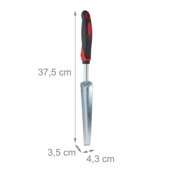 Manuellt trädgårdsredskap - RELAXDAYS - Ergonomisk Unkrautstecher L: 37,5 cm svart-röd
