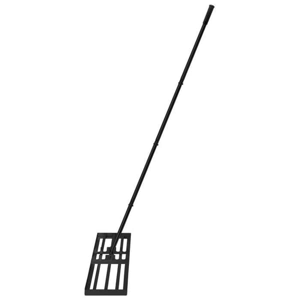 YUENFONG 25 x 75 cm Trädgårdskratta 3 i 1 Gräsutjämningsrake med handtagsskrapa för Sand Garden Yard Golf - Nior