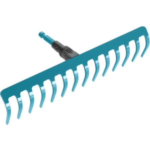 GARDENA Combisystem® Trädgårdskratta 36cm - Kraftig stål - 14 pinnar - Kratta &amp; utjämna marken - 25 års garanti (3178-20)