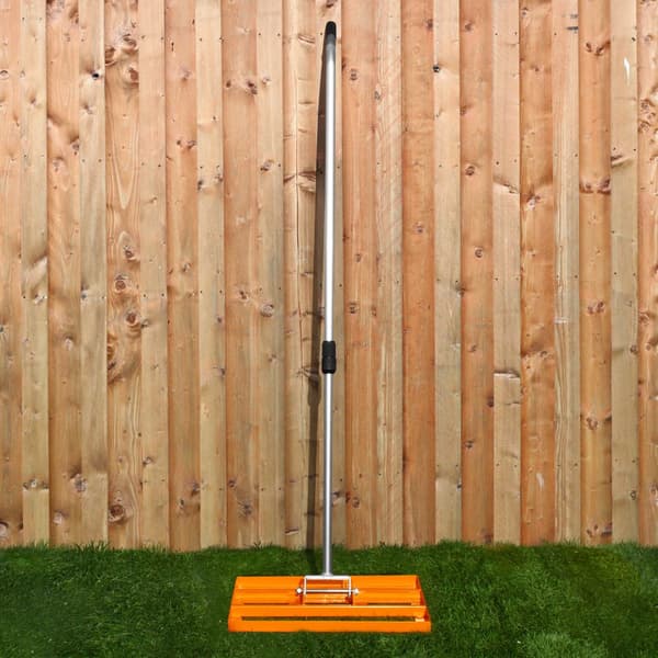 Lawn Leveller & Aerator Manual Grass Roller 3.8cm Spikes 50cm or 100cm x 32cm Levelling Rake Lute Removable Dual Purpose Extendable Handle 1.15 - 1.9m