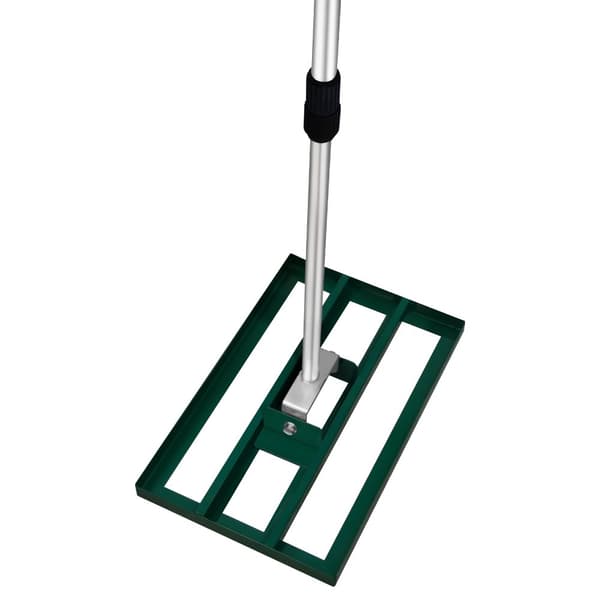 Lawn Leveller & Aerator Manual Grass Roller 3.8cm Spikes 50cm or 100cm x 32cm Levelling Rake Lute Removable Dual Purpose Extendable Handle 1.15 - 1.9m