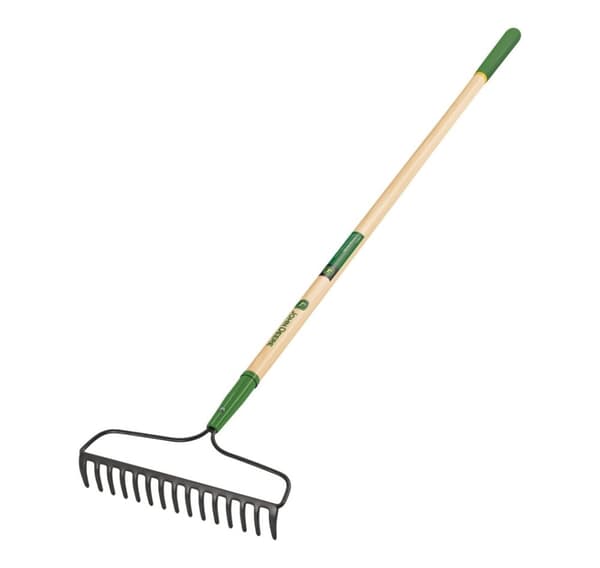 Smedet buerive med træhåndtag, 166 cm, 15 tænder John Deere®