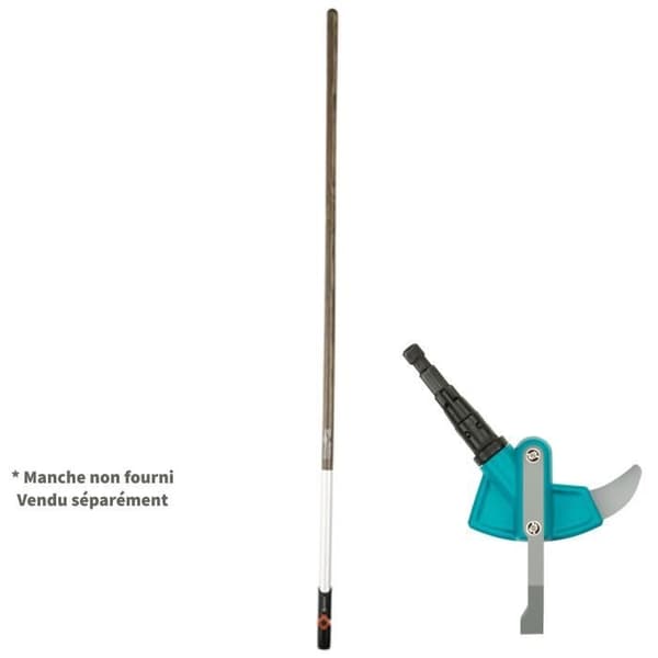 GARDENA 2-i-1 combisystem® uppfart och terrass ogräsmaskin – Blad och kniv i rostfritt stål – Utbytbart blad – 25 års garanti (3607-20)