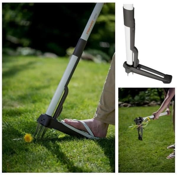 Ogräsmaskin - FISKARS - Light™ - 4 tänder - Längd 0,9 m - Manuell utan giftiga produkter
