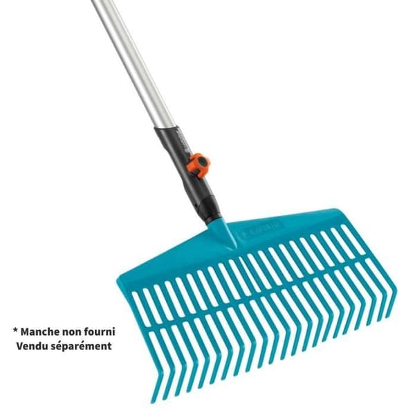 GARDENA Combisystem® Kraftkvast 43 cm - Kraftig plast - 22 pinnar - Kraftning av små gräsytor - 25 års garanti (3101-20)