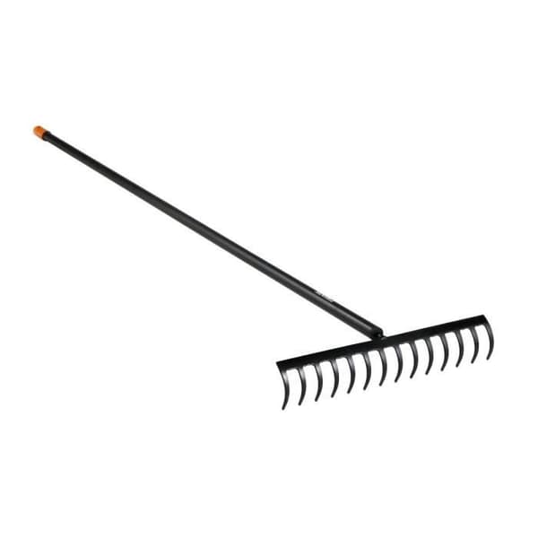 Solid™ 14-pinnars böjda pinnkratta - FISKARS - Idealisk för att förbereda rabatter och kratta grenar