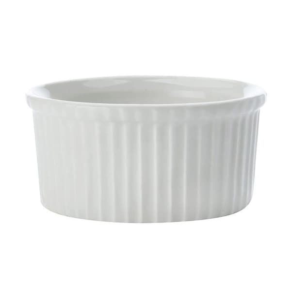 PIROFILINA RAMEQUIN MONOPORZIONE 8,5 CM BIANCA ACCESSORI CUCINA CASA FORNO