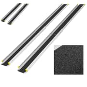ECD Germany 2x rampe fremstillet af aluminium med en skridsikker, 122-215 cm, foldbart, kg til 270, jernbaner til trapper og hindringer